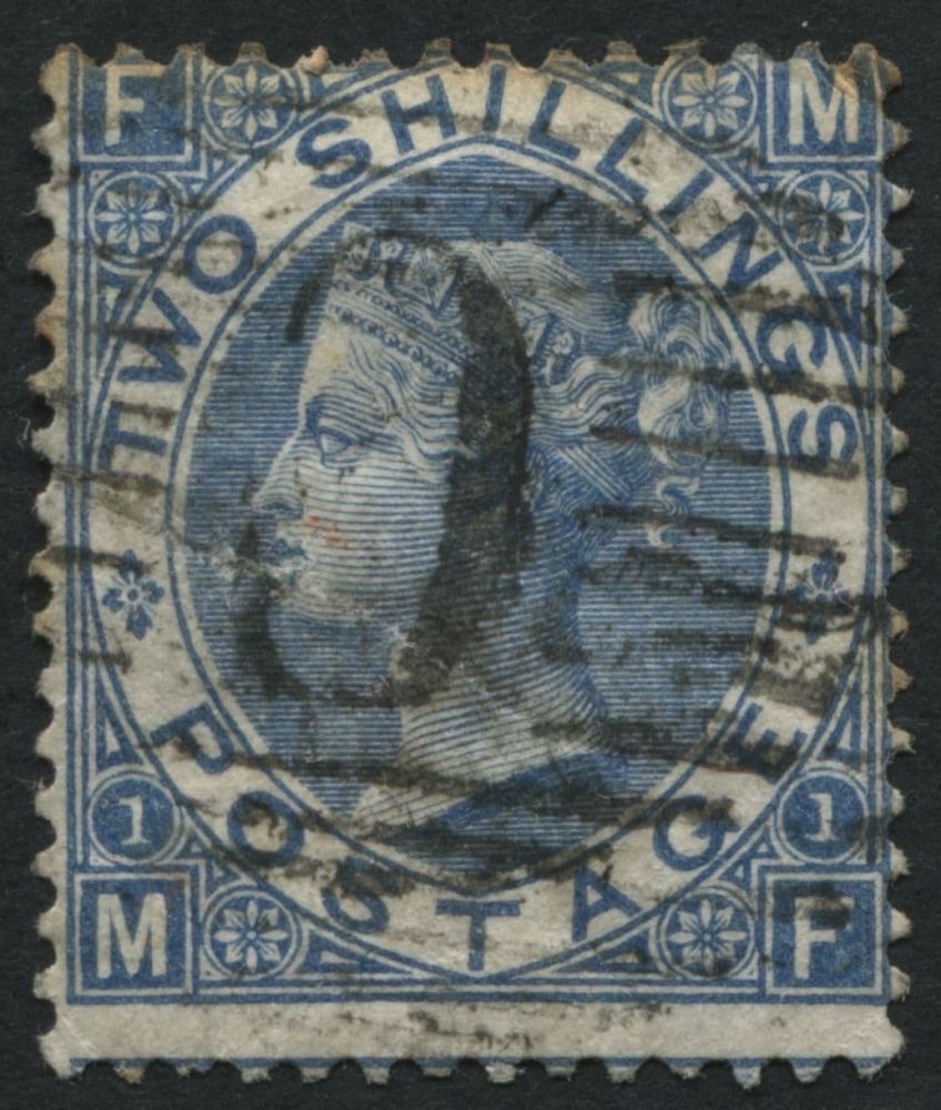 USED ABROAD CONSTANTINOPLE Z120 USED ABROAD 1867 2s Blue (deep) MF, cancelled C of Constantinople