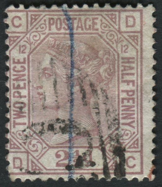 Used Abroad Constantinople Z81 1876-79 2d rosy-mauve plate 12, DC, fine used