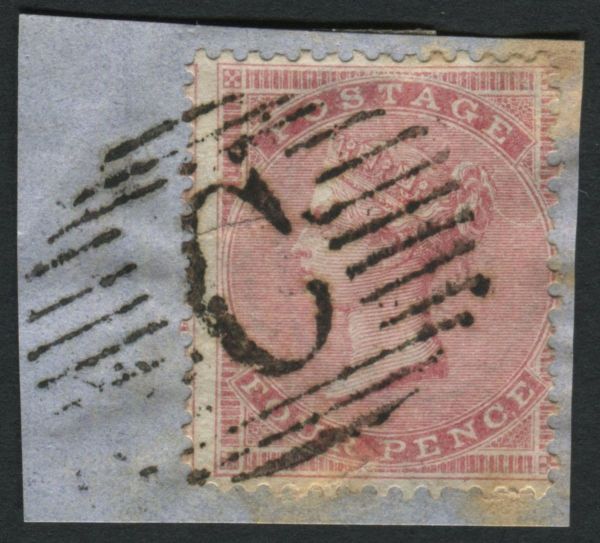 Used Abroad Z90 Constantinople 1857 4d rose, slight foxing but neatly tied