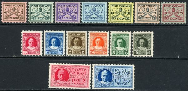 Vatican City 1929 SG.E1-E15 M/M