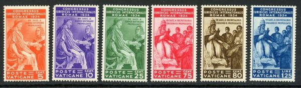 Vatican City 1935 SG.41-46 U/M