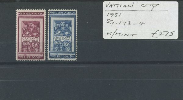 Vatican City 1951 SG.173-4 M/M