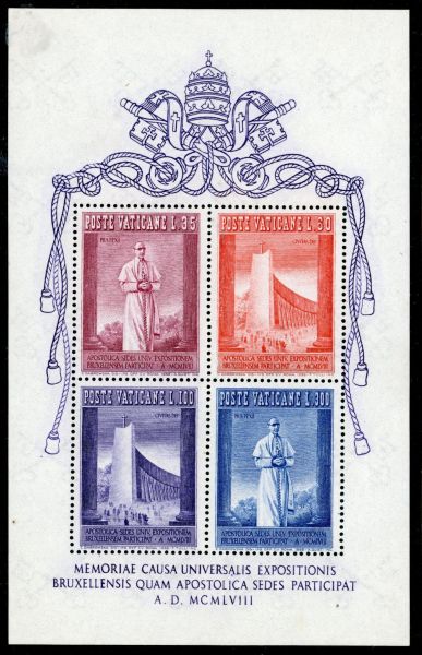 Vatican City 1958 SG.MS274a U/M