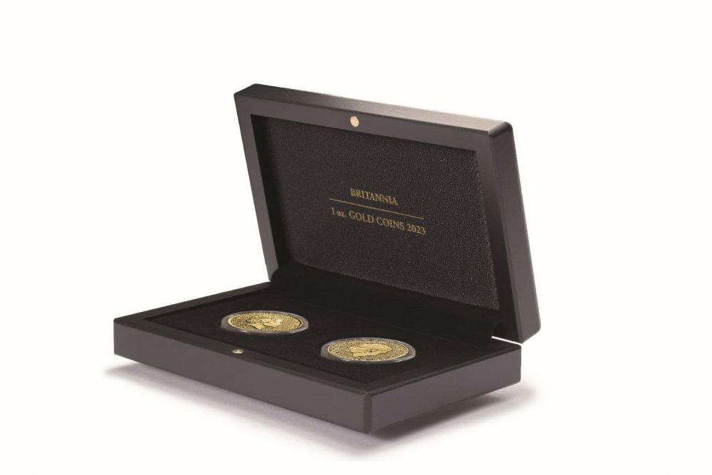 VOLTERRA coin case for 2 Britannia gold coins (1oz.) 2023