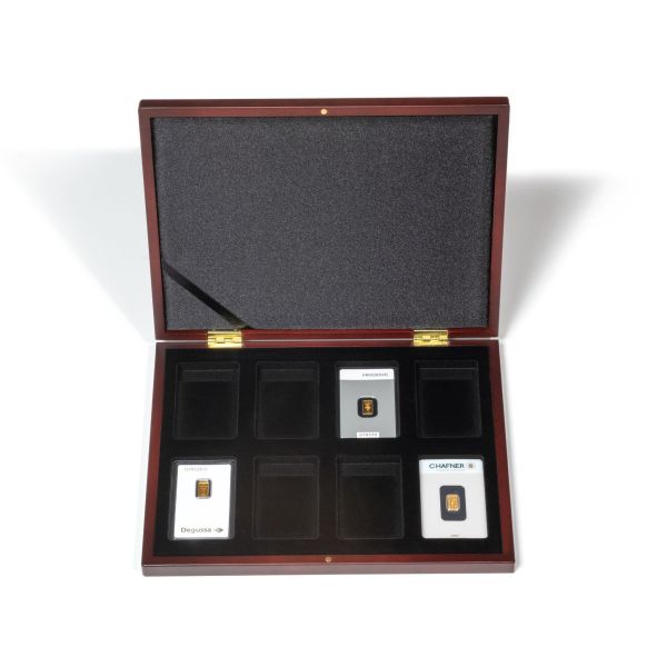 VOLTERRA coin presentation case for 8 gold bars in blister packaging