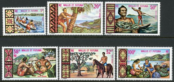 Wallis and Futuna Islands 1969 SG.199-204 U/M