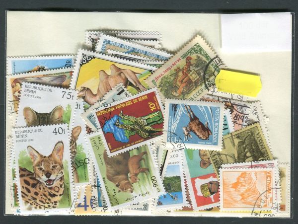 Wild Animals 100 Stamps (592)