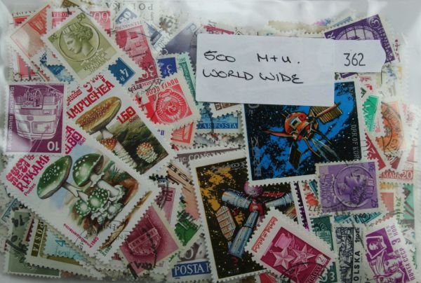 Worldwide 500 Stamps (Mint & used) (362)