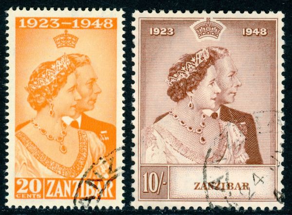 Zanzibar 1949 SG.333-334 F/U