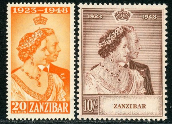 Zanzibar 1949 SG.333-334 M/M (1)