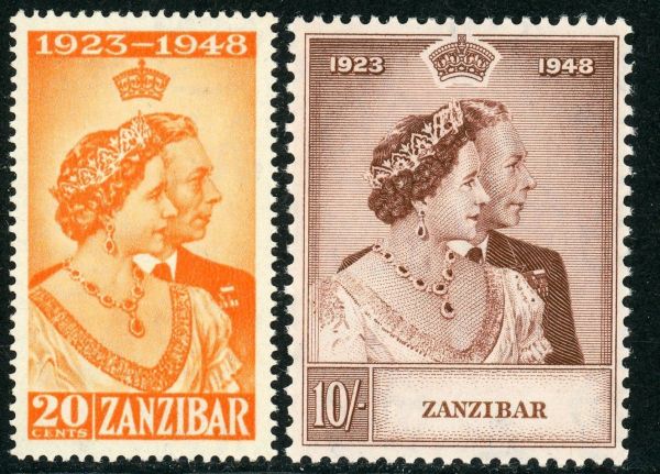 Zanzibar 1949 SG.333-334 U/M (1)