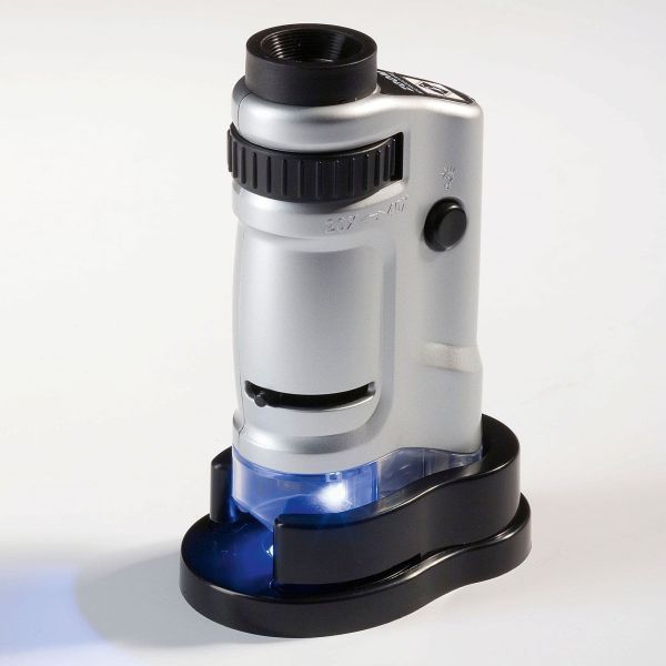 Zoom Microscope With LED, 20x-40x Magnification